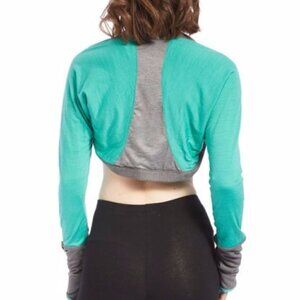 Moxie Cycling Aqua Blue Wool Bolero Jacket XL